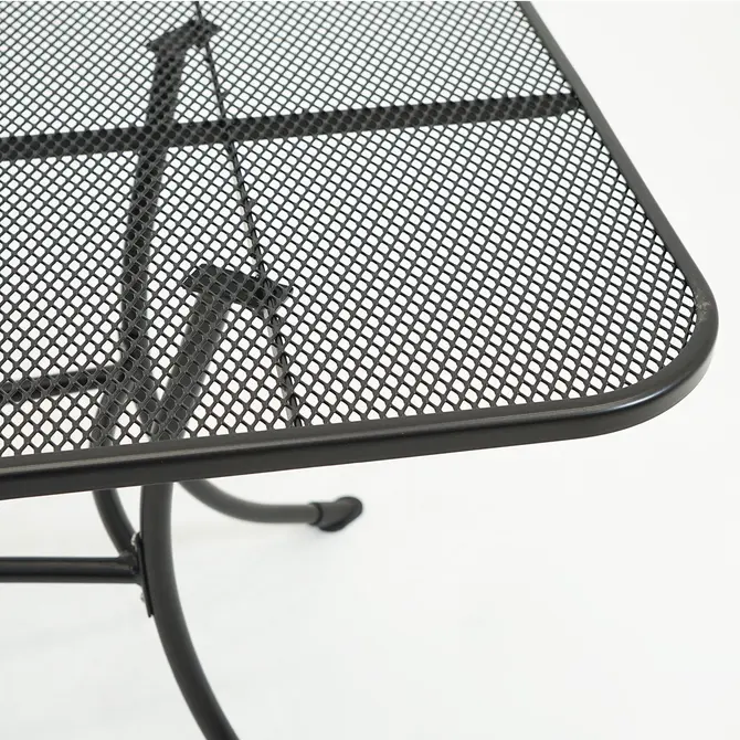 Tafel metaal 130x80cm antra detail, Vita, Tuincentrumoutlet.com