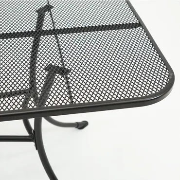 Tafel metaal 130x80cm antra detail, Vita, Tuincentrumoutlet.com