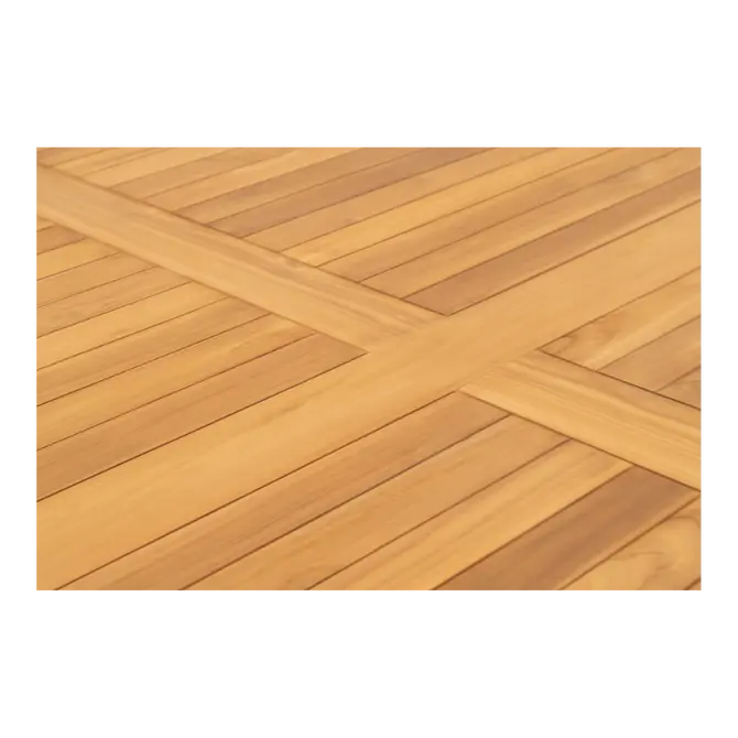 Tafel teak ø180x75cm detail tafelblad, Lesli Living, tuincentrumoutlet
