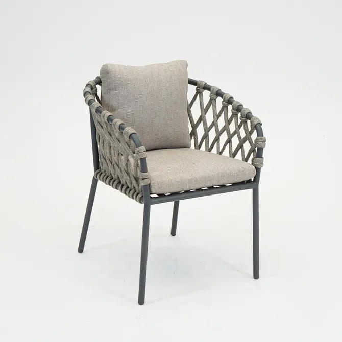 Tanami eetstoel antraciet, Vita Tuinmeubelen, Tuincentrumoutlet.com