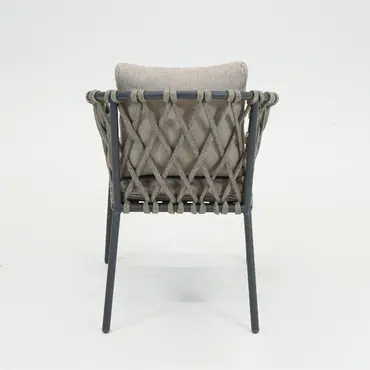 Tanami eetstoel antraciet achterkant, Vita Tuinmeubelen, Tuincentrumoutlet.com