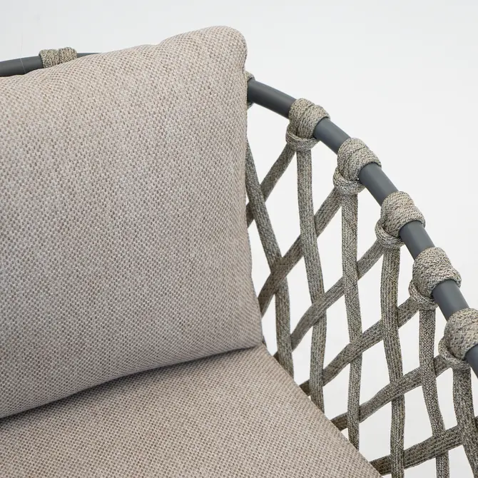 Tanami eetstoel antraciet detail, Vita Tuinmeubelen, Tuincentrumoutlet.com