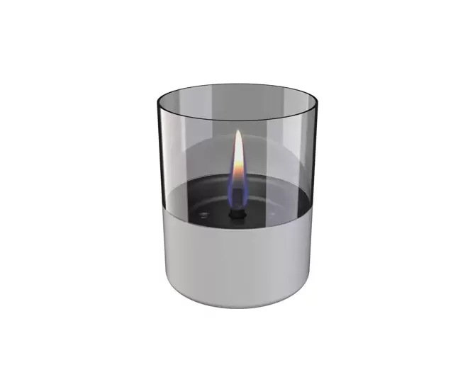 Tenderflame Lilly Glass 10 cm - wit - afbeelding 5