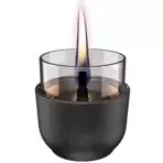 Tenderflame Violet Lava with glass - zwart - afbeelding 1