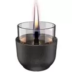 Tenderflame Violet Lava with glass - zwart - afbeelding 2