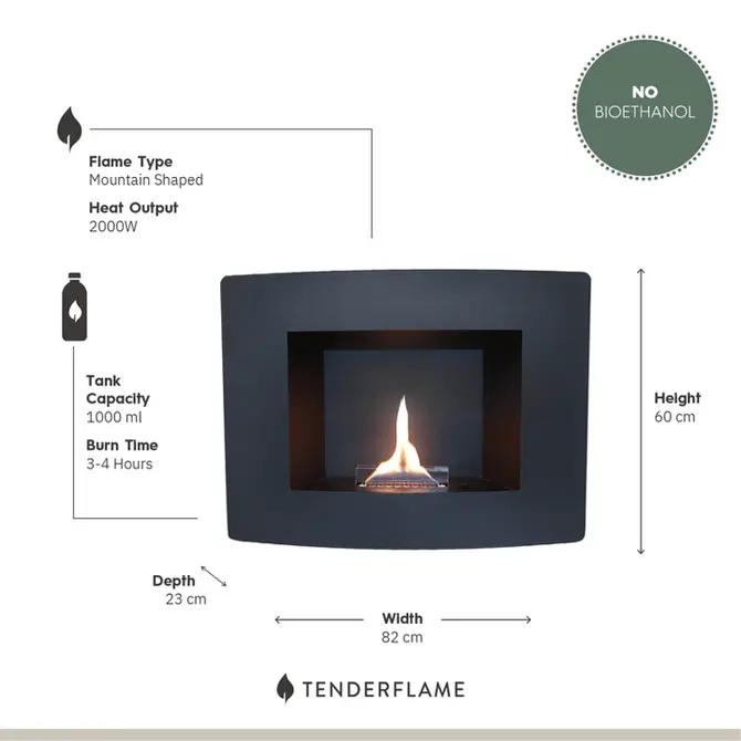 Wall Black informatie, Tenderflame, tuincentrumoutlet.com