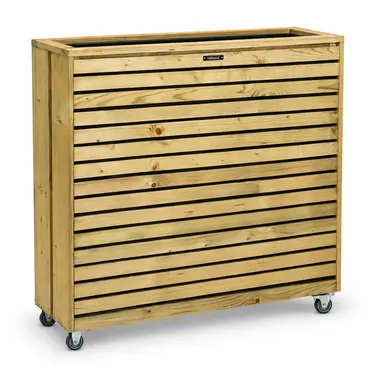 Terrasbloembak elan 93x30x103 impgr incl. wielen, woodvision, tuincentrumoutlet.com
