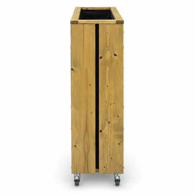 Terrasbloembak elan zijkant 93x30x103 impgr incl. wielen, woodvision, tuincentrumoutlet.com