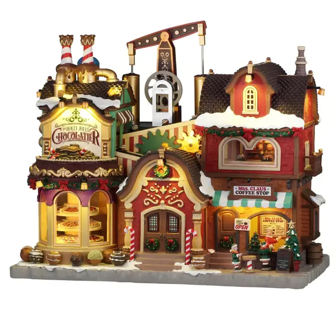 The holly jolly chocolatier & mrs. claus