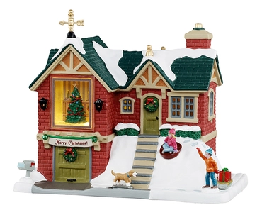 The little brick house, Lemax, tuincentrumoutlet.com