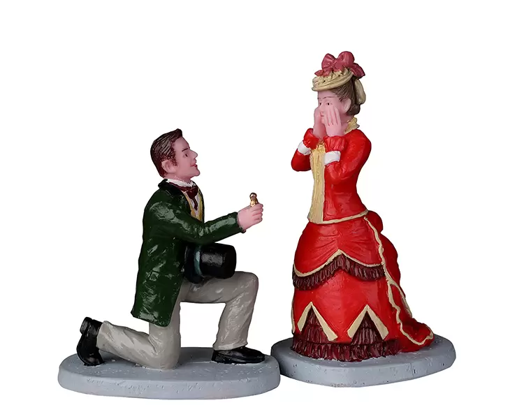 The Proposal Set Van 2 Lemax Caddington Village Collection 2022 afbeelding