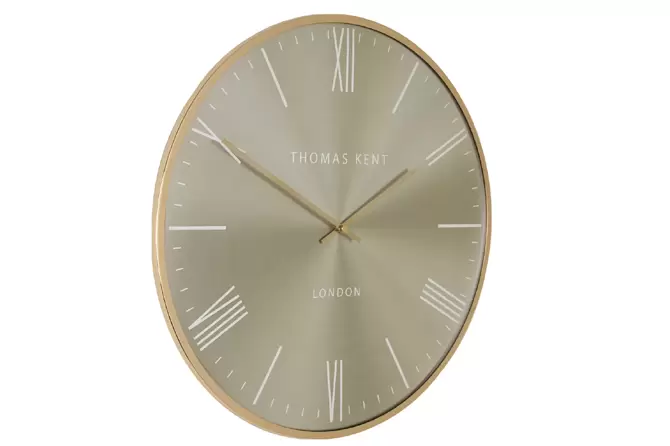 Klok Oyster metaal Ø65CM goud, Thomas Kent, www.tuincentrumoutlet.com