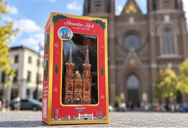 Tilburgse kerstbal Heuvelse kerk beeld, House of seasons, Tuincentrumoutlet.com