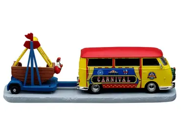 Towing van with carnival ride - afbeelding 3