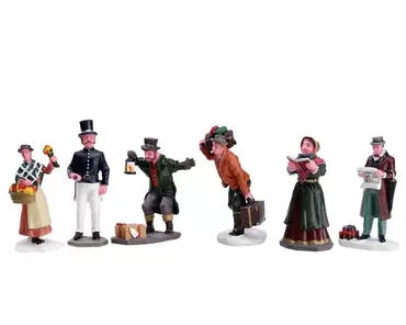 Townsfolk figurines s6, Tuincentrumoutlet, Lemax