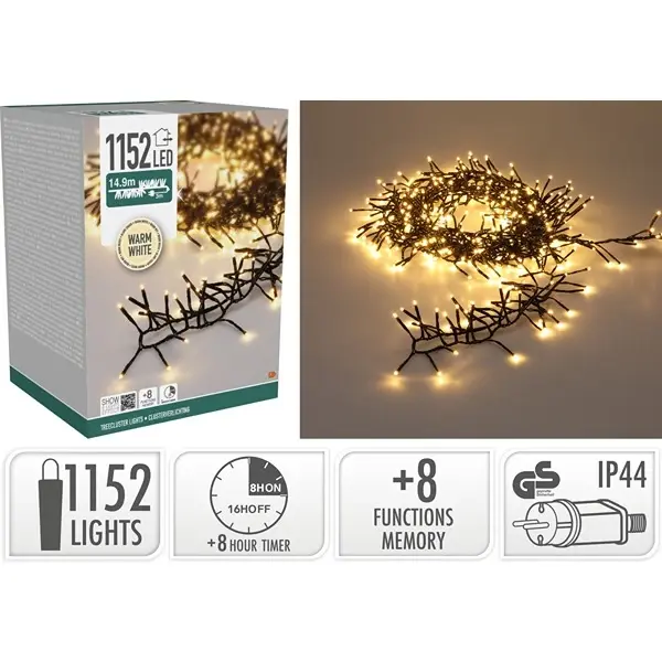 TREECLUSTER 1152LED WARM WIT, Koopman, tuincentrumoutlet.com