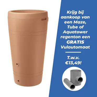 Tube regenton 2in1 230l terracotta - afbeelding 1