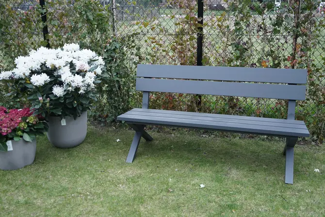 Tuinbank Crossway alu L160cm antraciet sfeer, Vita, tuincentrumoutlet