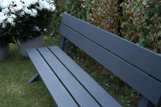 Tuinbank Crossway alu L160cm antraciet sfeer, Vita, tuincentrumoutlet