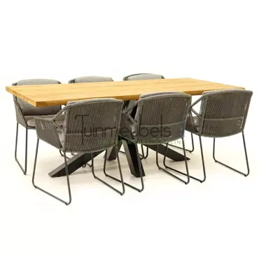 Tuinset Accor mid grey met Spectral 200cm tafel - afbeelding 2
