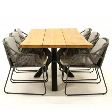 Tuinset Accor mid grey met Spectral 200cm tafel - afbeelding 3