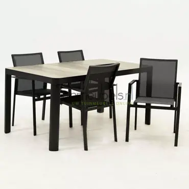 Tuinset Delia met Castilla 160cm tafel - afbeelding 3