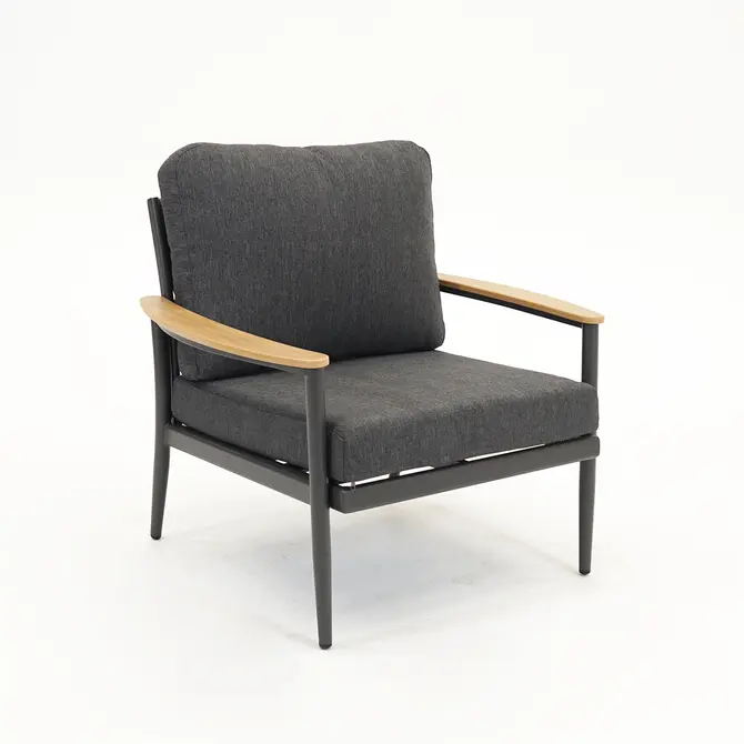 Tuinset Manon antraciet stoel, Vita, Tuincentrumoutlet