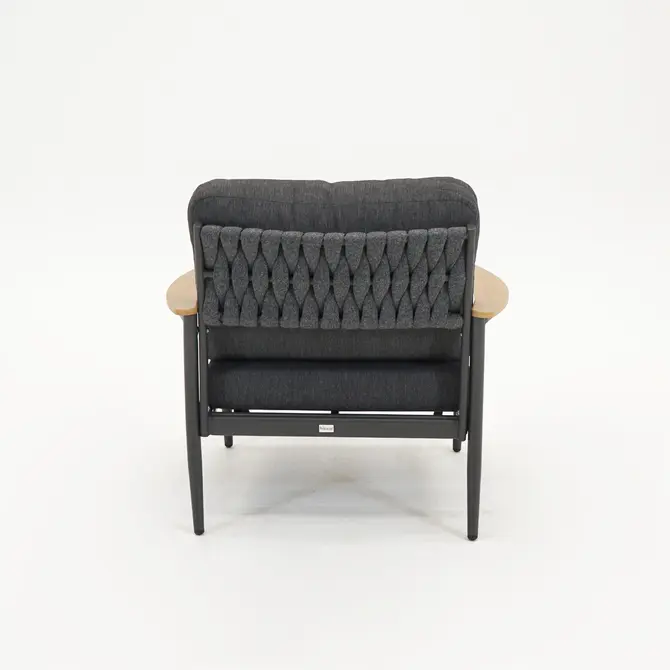 Tuinset Manon antraciet stoel achter, Vita, Tuincentrumoutlet
