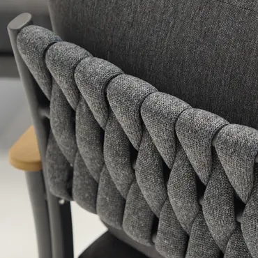 Tuinset Manon antraciet rugleuning, Vita, Tuincentrumoutlet
