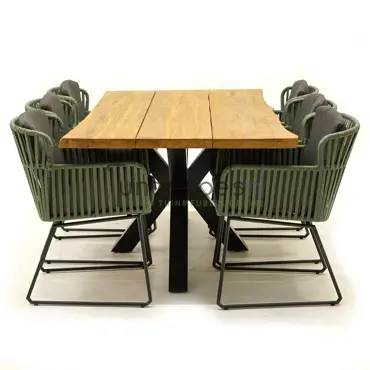 Tuinset Vitali green met Spectral 200cm tafel - afbeelding 4