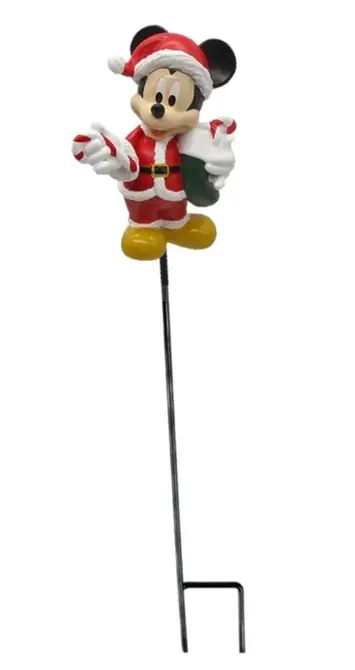 Tuinsteker kerst mickey 38cm, Disney, tuincentrumoutlet.com