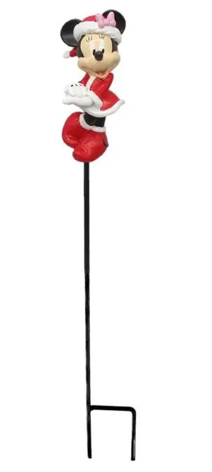 Tuinsteker kerst minnie 38cm, Disney, tuincentrumoutlet.com