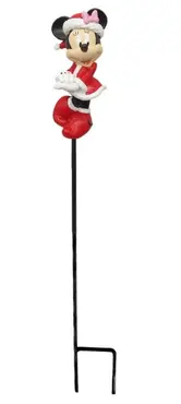 Tuinsteker kerst minnie 38cm, Disney, tuincentrumoutlet.com