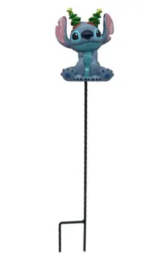 Tuinsteker kerst stitch 38cm, Disney, tuincentrumoutlet.com