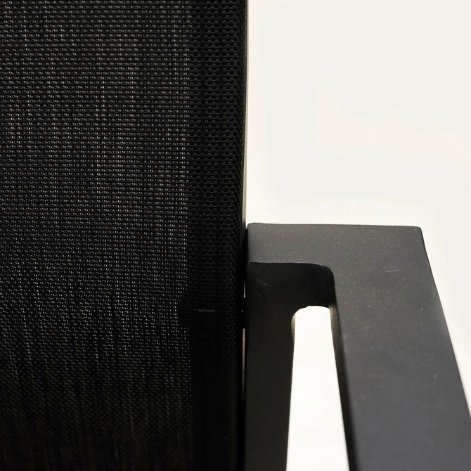 Tuinstoel Delia hoge rug alu text. zwart, Vita, Tuincentrumoutlet.com