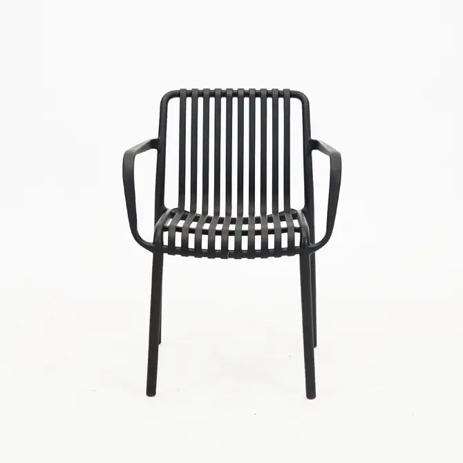 Tuinstoel Vita Porto Zwart B-03 stapelbaar - Tuincentrumoutlet, foto 2