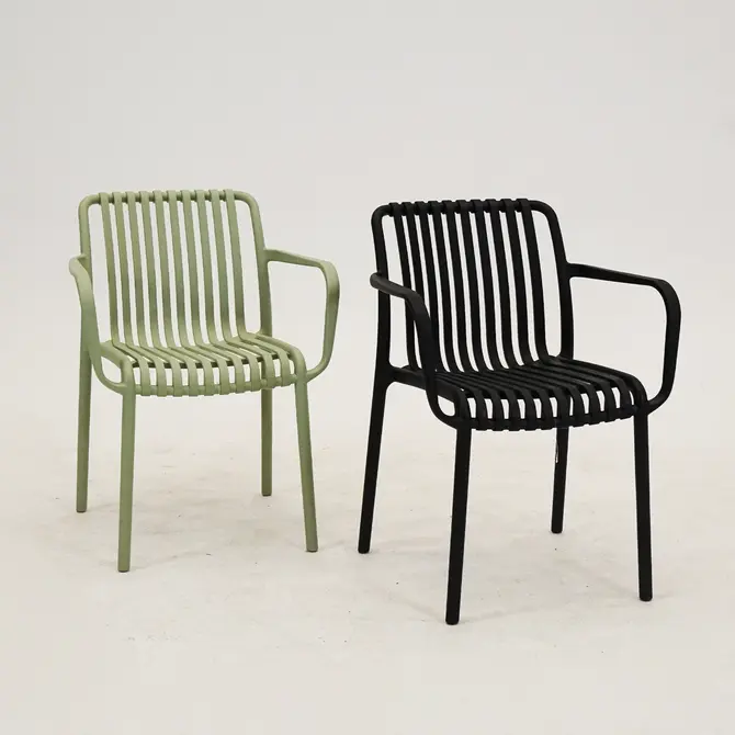 Tuinstoel Vita Porto Zwart B-03 stapelbaar - Tuincentrumoutlet, foto 6