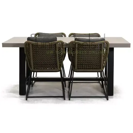 Tuinstoel Portofino olijf groen met Cento tafel 180 cm, tuinmeubels.nl, foto 2