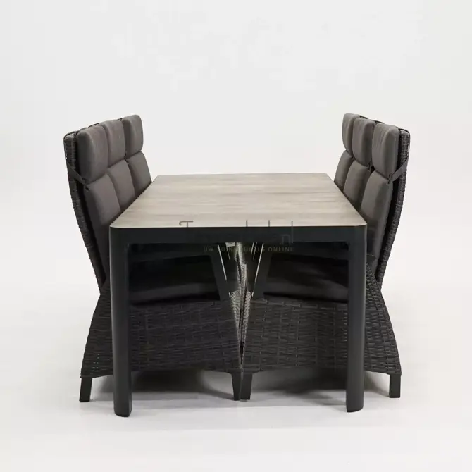 Tuinstoel Prato forte met Castilla negro 220 x 100 cm, tuinmeubels.nl, foto 3