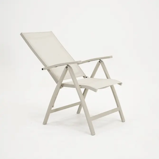 Tuinstoel Primero verstelbaar crème open, Vita, tuincentrumoutlet.com