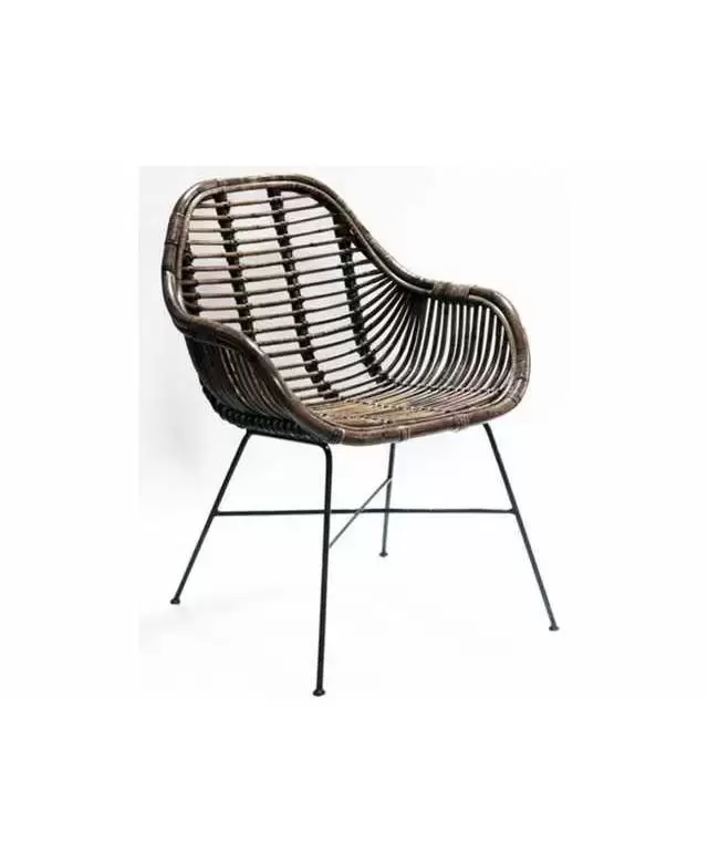 stikstof Verdeelstuk uitglijden Tuinstoel Rattan/ijzer 58x68 cm - Tuincentrum Outlet