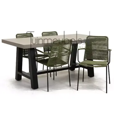 Tuinstoel Vita Luxor groen met Cento tafel 180 cm, tuinmeubels.nl, foto 1