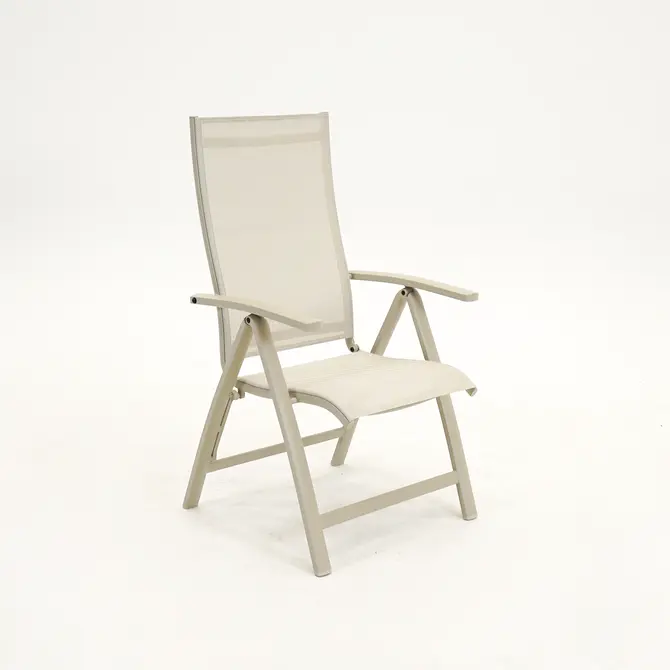 Tuinstoel Vito verstelbaar alu creme, Vita, Tuincentrumoutlet