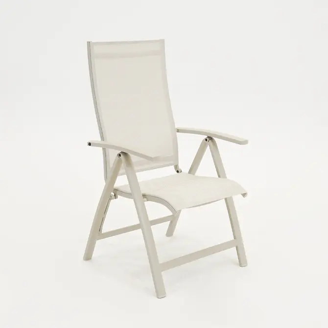 Tuinstoel Vito verstelbaar alu creme, Vita, Tuincentrumoutlet