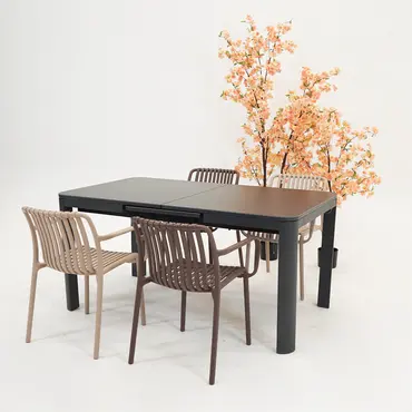 Tuintafel Alma 160/210x90 antraciet, Vita, Tuincentrumoutlet