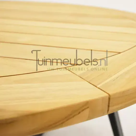 Tuintafel Basso Teak 130 cm Rond - afbeelding 3