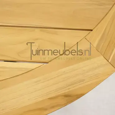 tuintafel Basso teak 130 cm rond - afbeelding 5