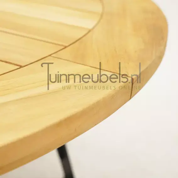Tuintafel Basso Teak 160 cm Rond - afbeelding 5