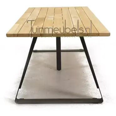Tuintafel Basso teak 240 x 100 cm, tuinmeubels.nl, foto 3