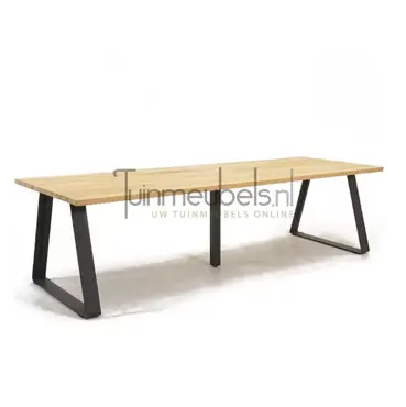 Tuintafel Basso teak 300 x 100 cm, tuinmeubels.nl, foto 1